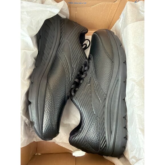 Brooks Addiction Walker 2 Women's Black Leather Walking Shoes Sz 11B NIB - Picture 2 of 14